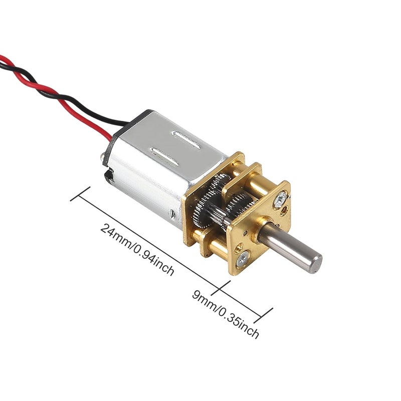 Coliao 3pcs DC 3V-6V Mini Micro N20 Gear Motor DC Motors Slow Speed Full Metal Gearbox Reduction Motor for DIY RC Toys Robort Smart Car - Image 3